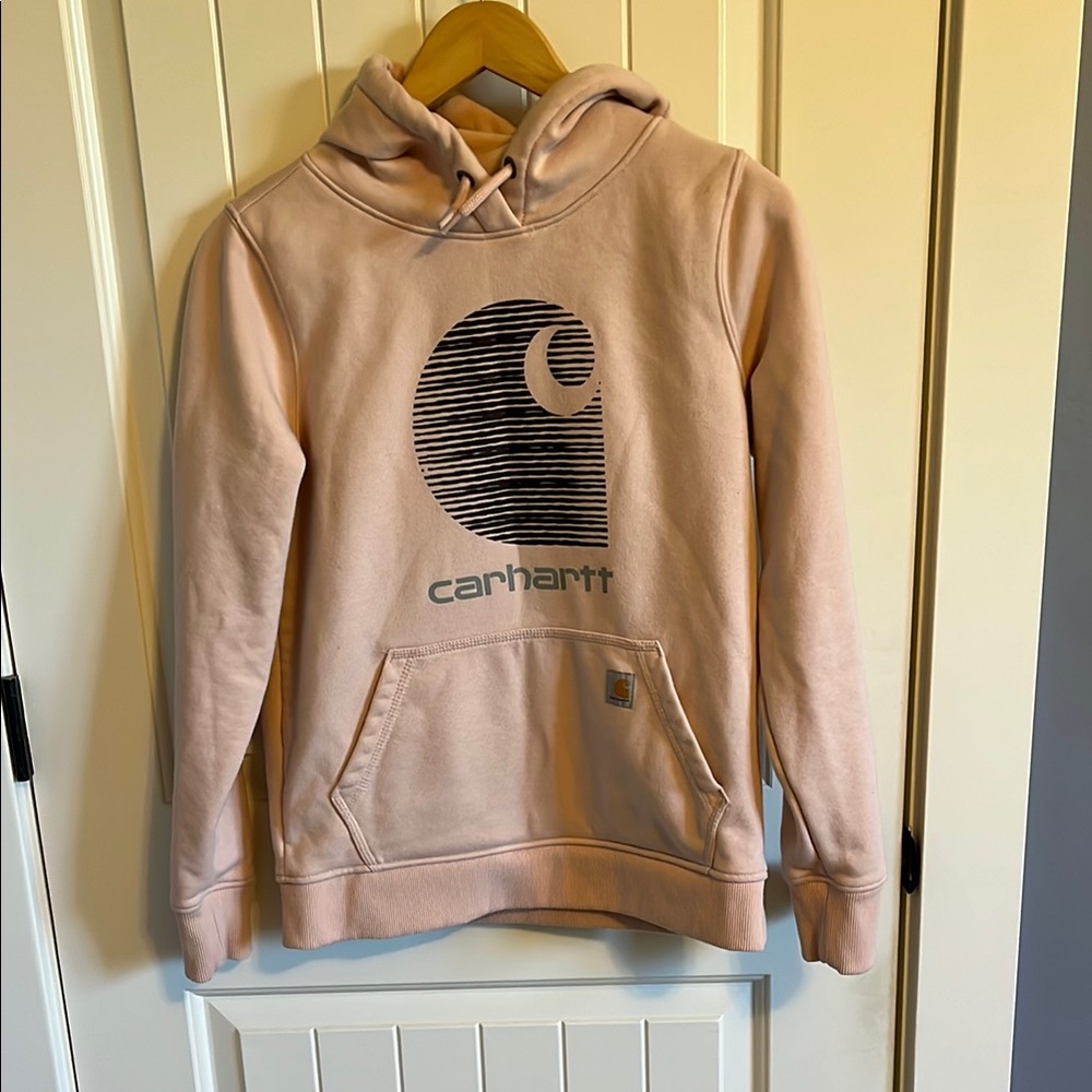 Carhartt Womens Rain Defender Pink Hoodie Sweatshirt Size S